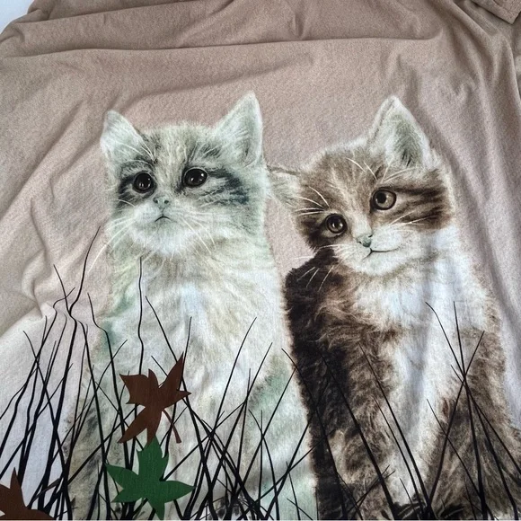 Model France Vintage Woman’s Bling Cat Lover Shirt - Picture 4 of 11